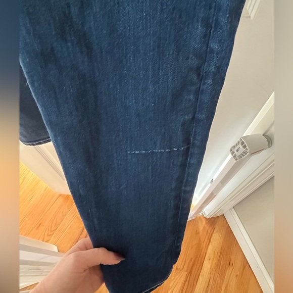 Paige Hidden Hills Straight Medium Blue Washed Jeans - Picture 3 of 8